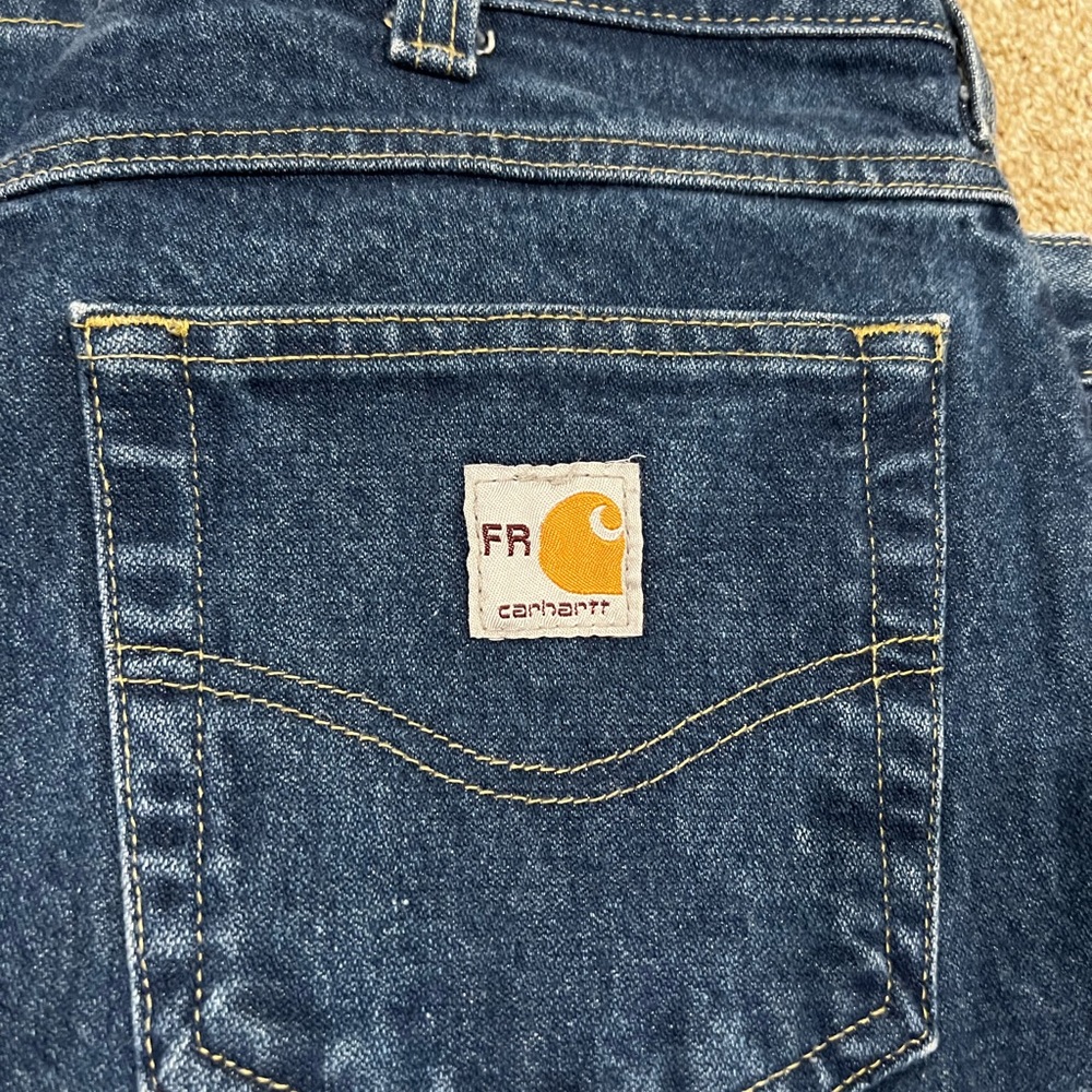 Carhartt FR work jeans 38x36, good condition